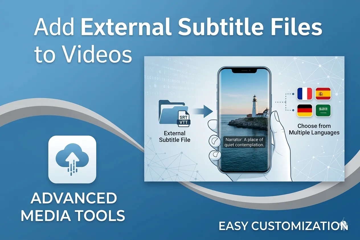 Add External Subtitle Files to Videos