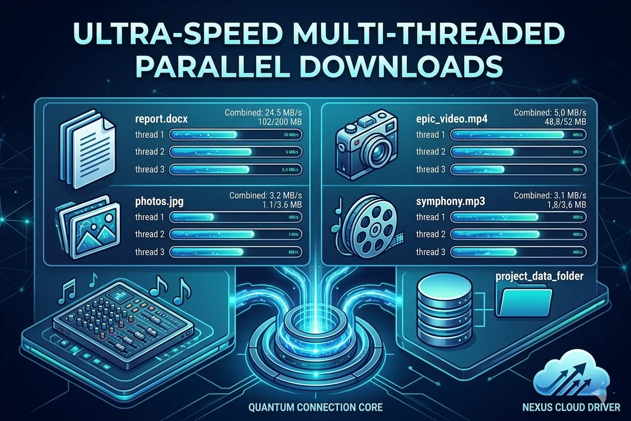 Parallel Downloads (Multiple Files at Once)
